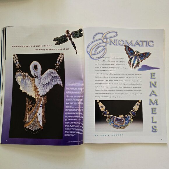 Lapidary Journal Magazine April 1998 Design Edition Inlay Influences From Quilts - Picture 10 of 12